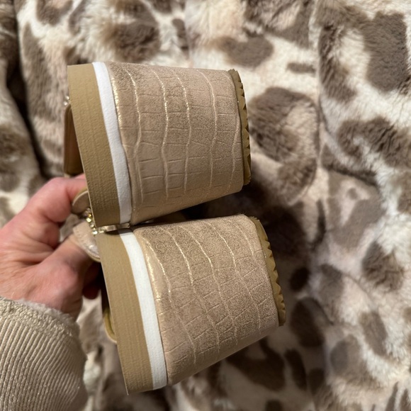 Volatile Beige Rhinestone Sandals - Picture 3 of 6